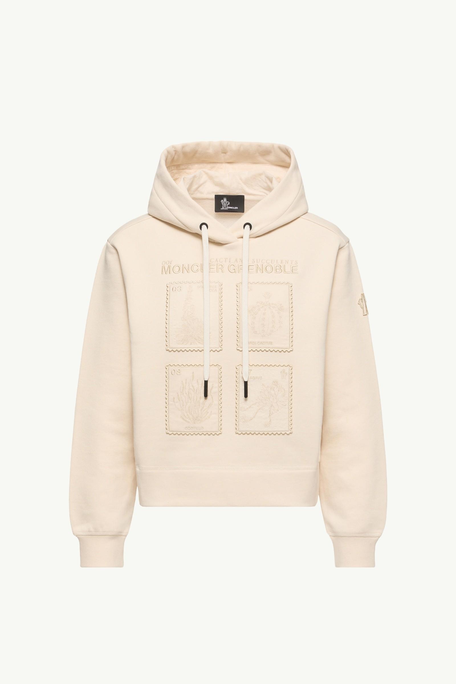 Botanical Patches Cotton Hoodie by MONCLER