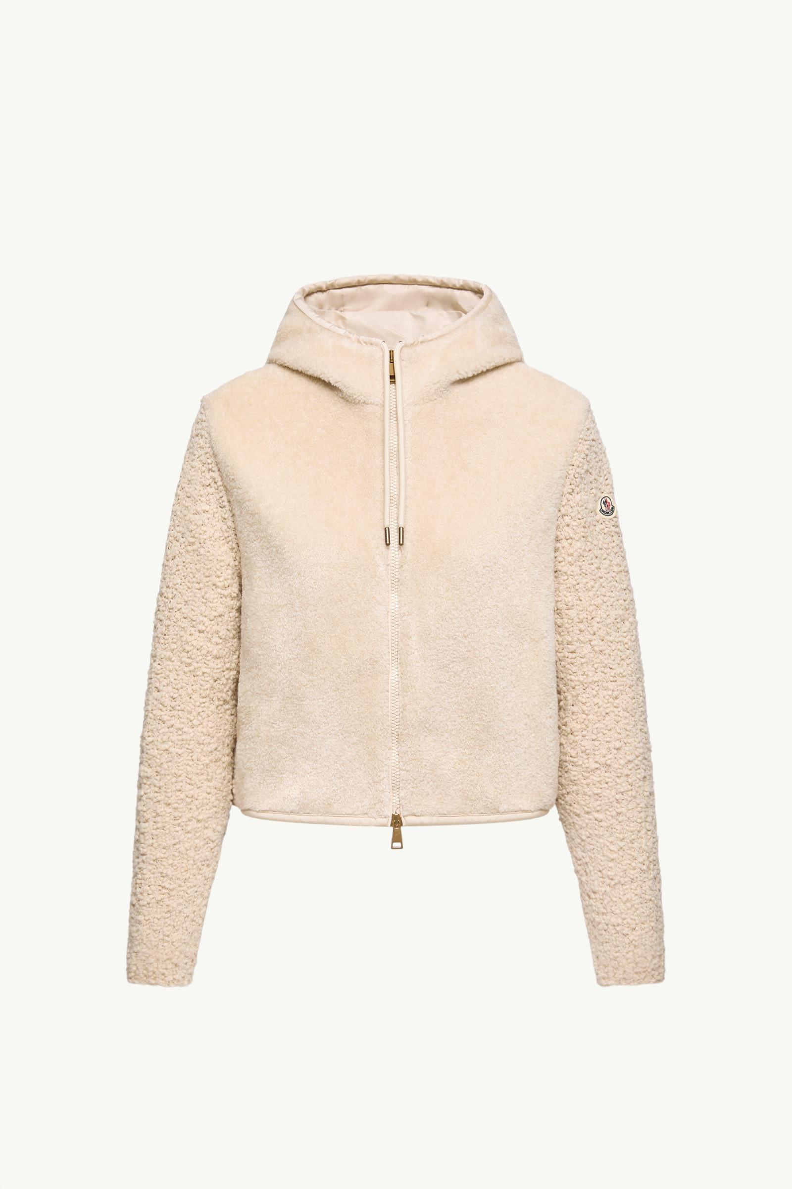 Bouclé & Teddy Zip-Up Hoodie by MONCLER