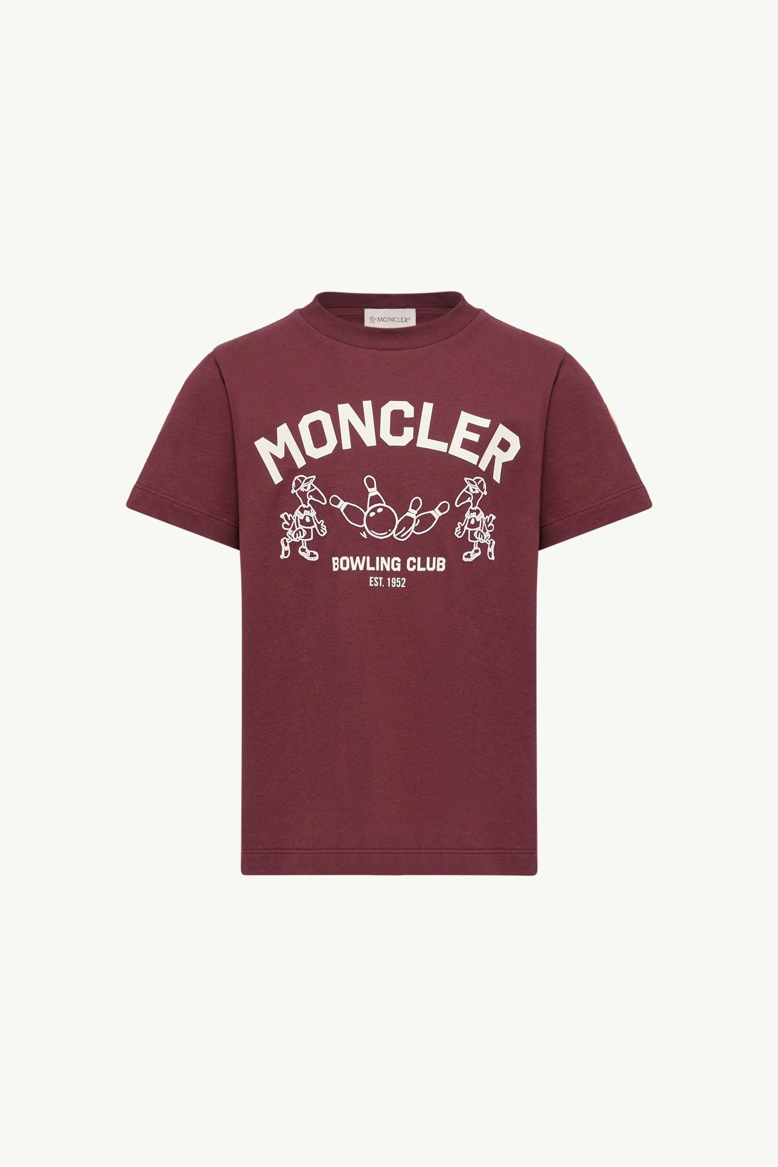 Bowling Logo Cotton T-Shirt by MONCLER
