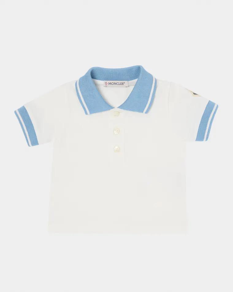 Boy's Cotton Pique Short-Sleeve Polo Shirt, Size 3M-3 by MONCLER