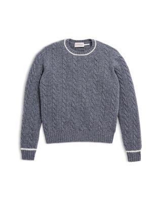 Boys' Crew Neck Cable Knit Sweater - Big Kid by MONCLER