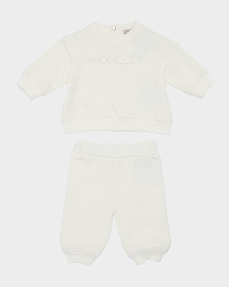 Boy's Embroidered Sweatshirt & Pants Set, Size 3M-3 by MONCLER