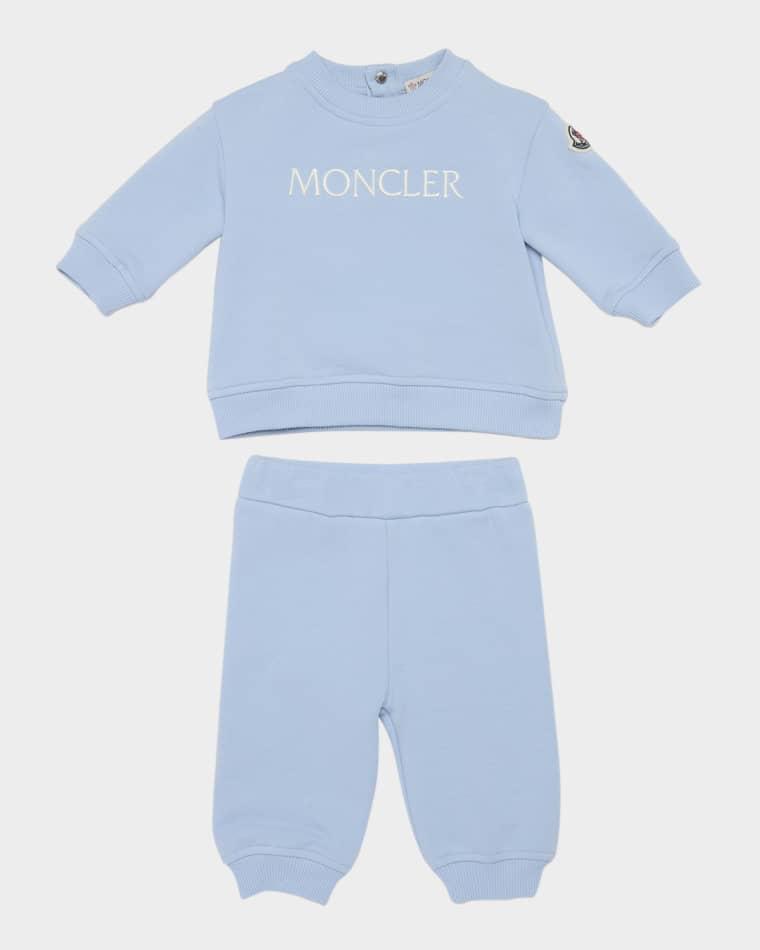 Boy's Embroidered Sweatshirt & Pants Set, Size 3M-3 by MONCLER