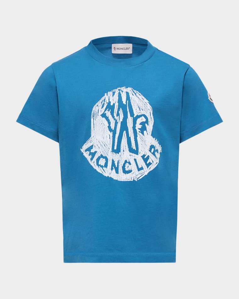 Boy's Logo-Print Cotton Jersey T-Shirt, Size 4-6 by MONCLER