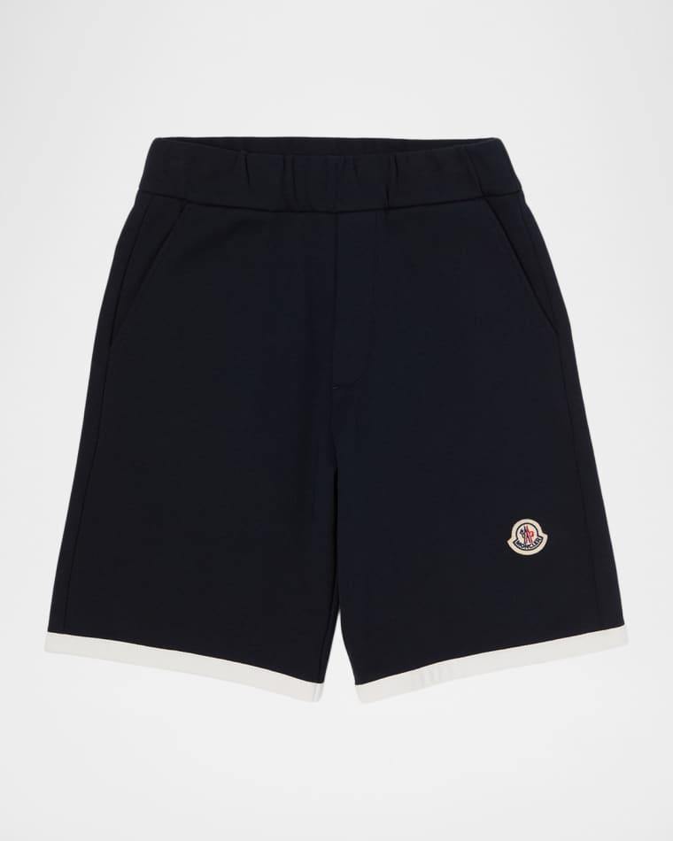 Boy's Logo Stretch Cotton Fleece Shorts, Size 4-6 by MONCLER
