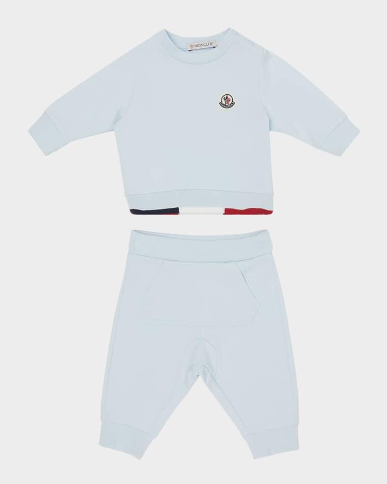 Boy's Logo Sweatshirt and Pants Set, Size 3M-3 by MONCLER