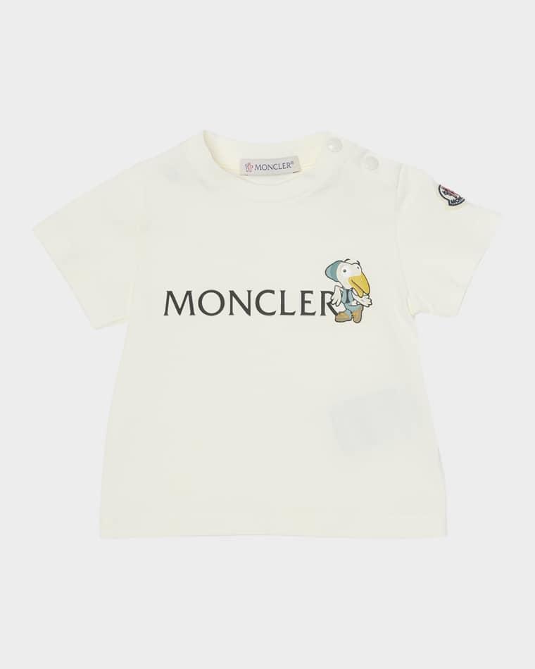 Boy's MonDuck Logo-Print Short-Sleeve T-Shirt, Size 3M-3 by MONCLER