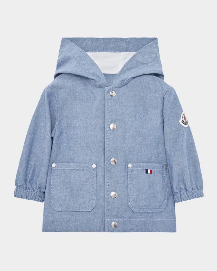 Boy's Nur Cotton Chambray Jacket, Size 6M-3 by MONCLER