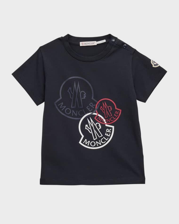 Boy's Tri-Color Bell Logo Graphic T-Shirt, Size 6M-3 by MONCLER