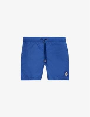 Brand-patch regular-fit swim shorts by MONCLER