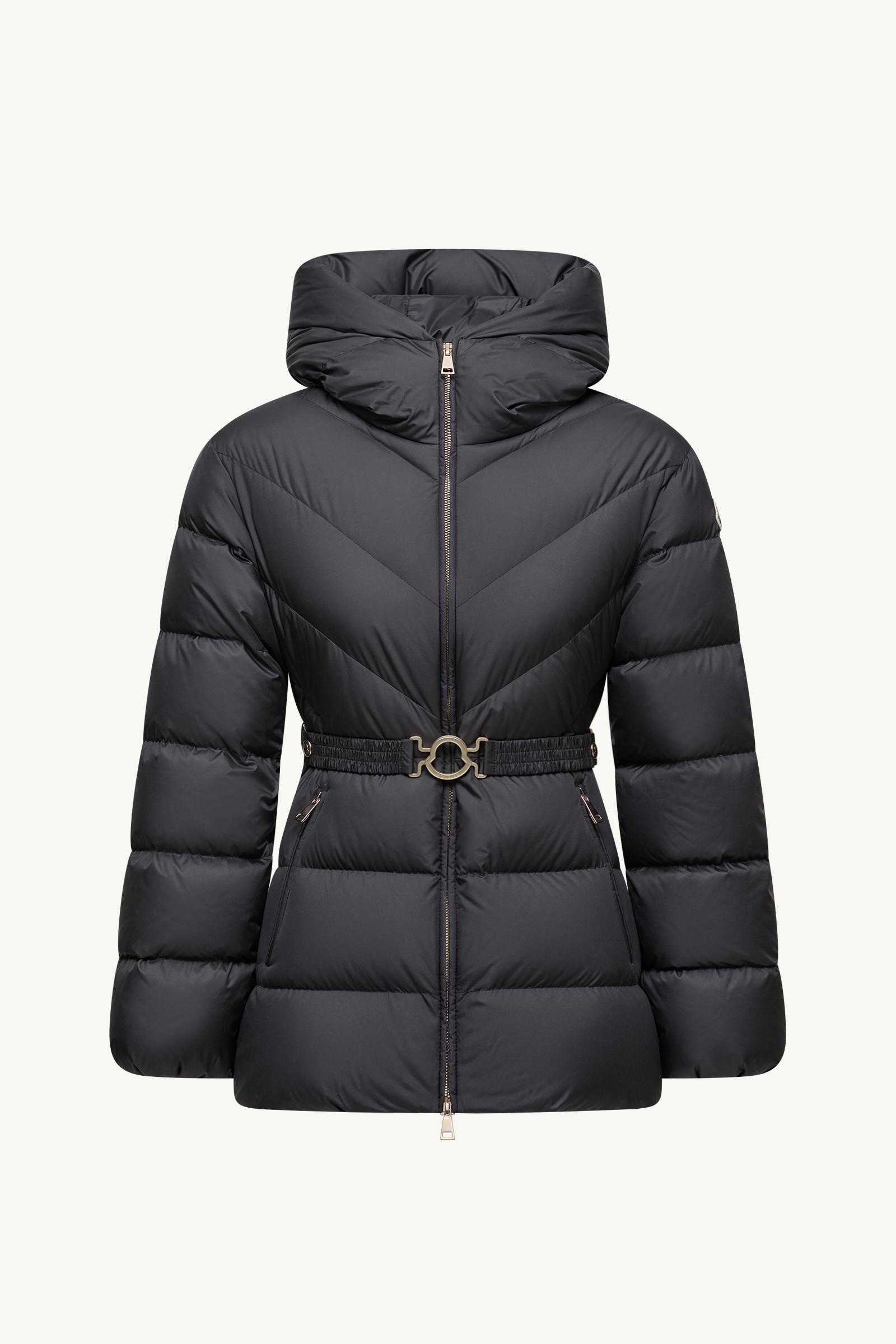 Brosse Diagonal-Quilted Hooded Short Down Jacket by MONCLER