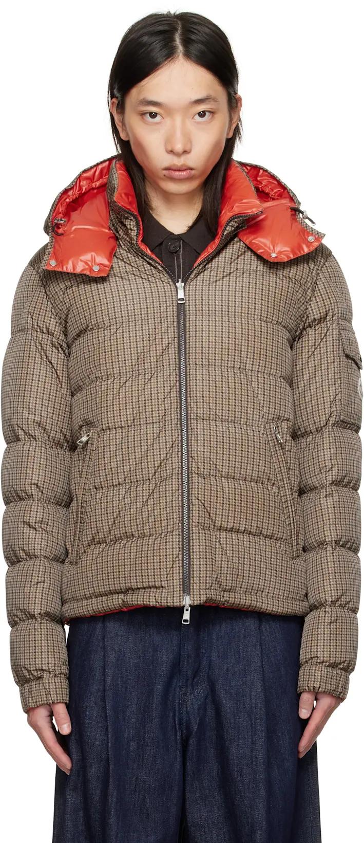 Brown & Orange Jonage Reversible Short Down Jacket by MONCLER