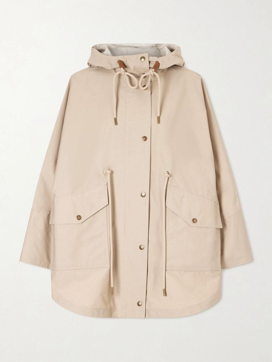 Brunnera hoodied cotton-blend jacket by MONCLER