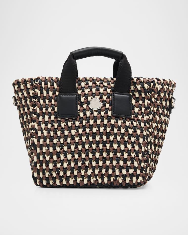 Caradoc Micro Raffia Crochet Tote Bag by MONCLER