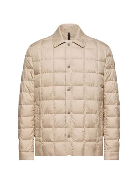 Castellana down quilted press-stud shirt jacket by MONCLER