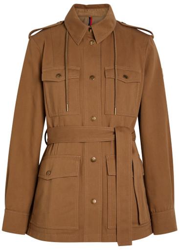 Centaurea belted twill jacket by MONCLER