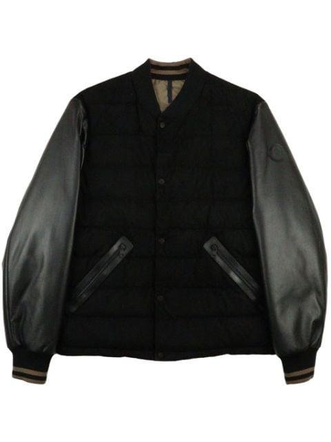 Chalanches leather bomber by MONCLER
