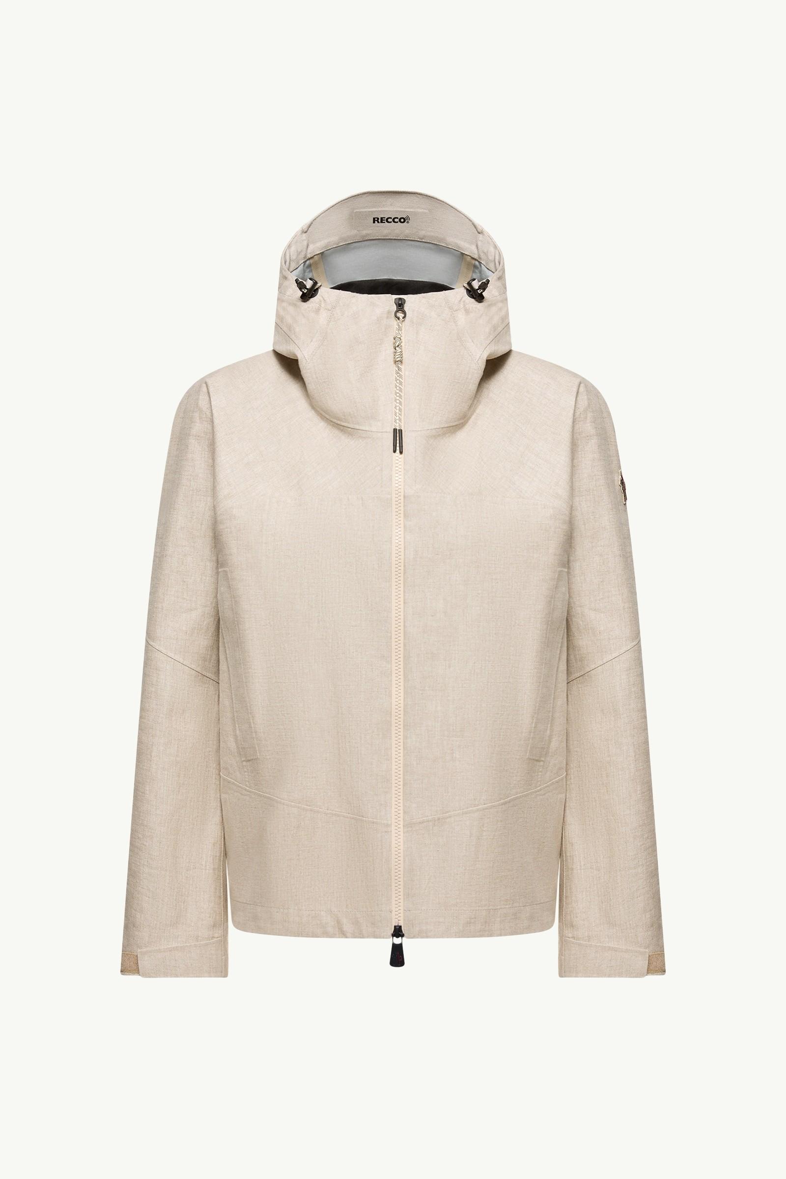 Chartres Linen Blend Hooded Jacket by MONCLER
