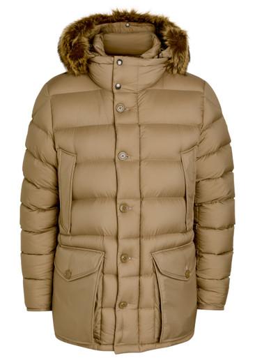 Clunye faux fur-trimmed nylon jacket by MONCLER