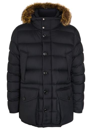 Clunye faux fur-trimmed nylon jacket by MONCLER