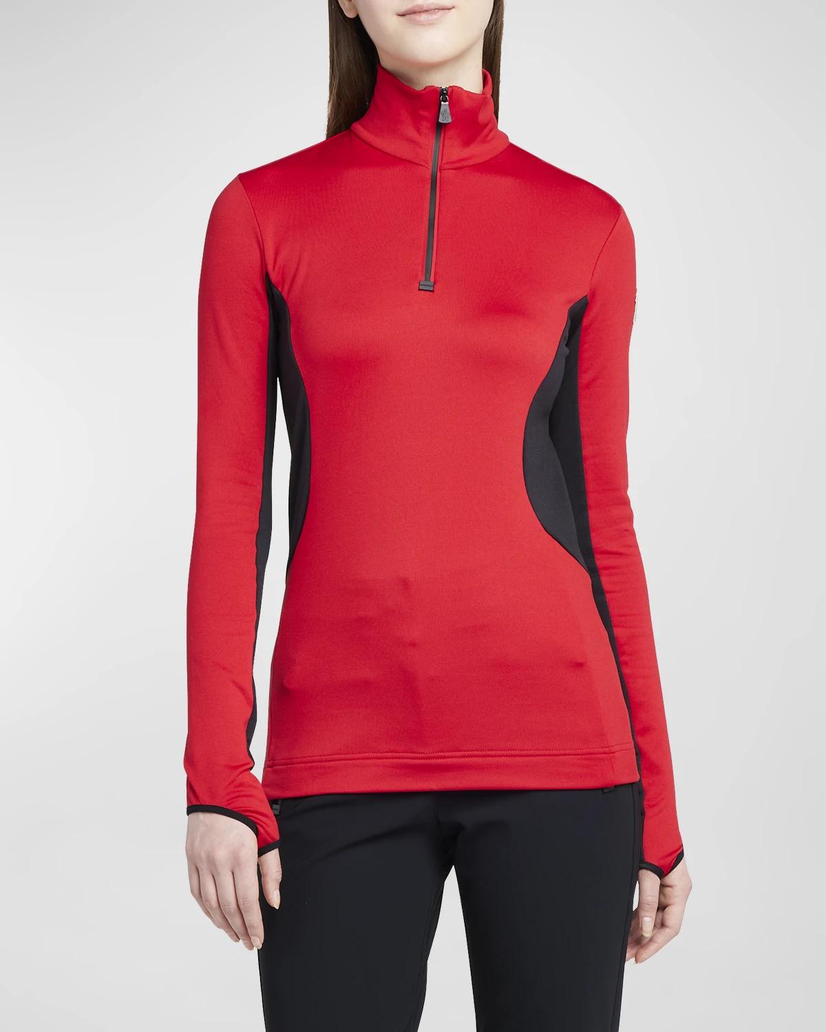 Colorblock Quarter-Zip Sweatshirt by MONCLER
