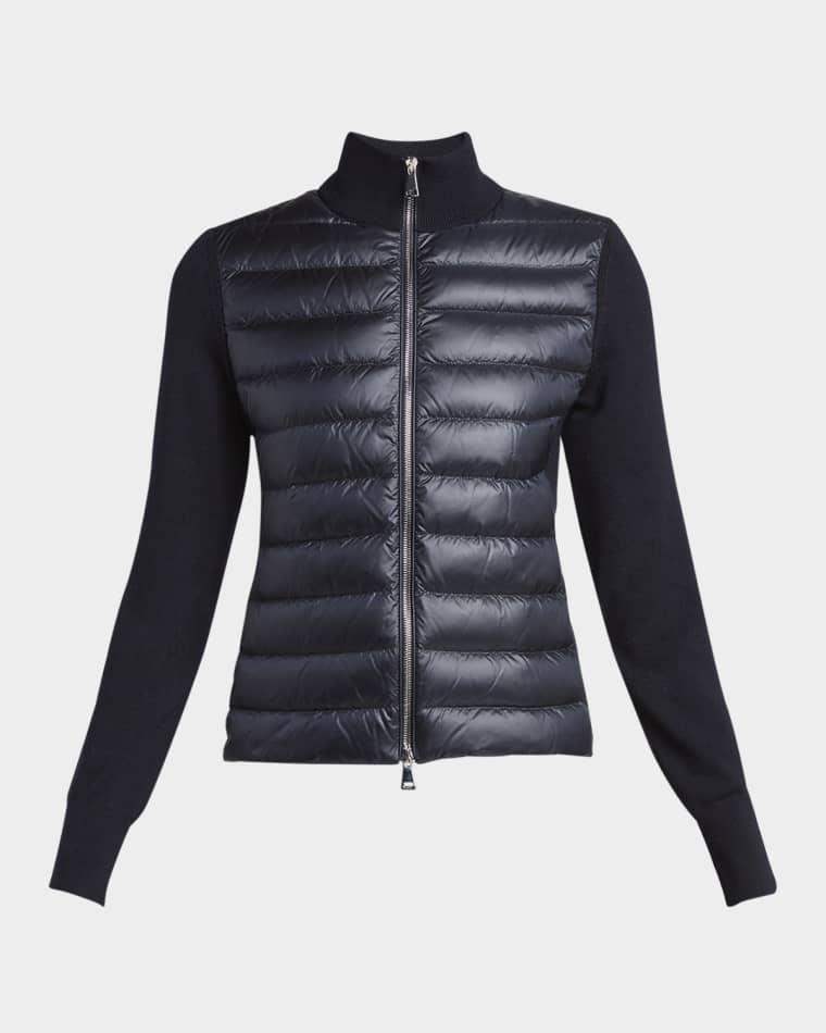 Combo Down Short Cardigan by MONCLER