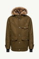 Cooper Hooded Shearling-Trimmed Padded Mid-Length Jacket by MONCLER