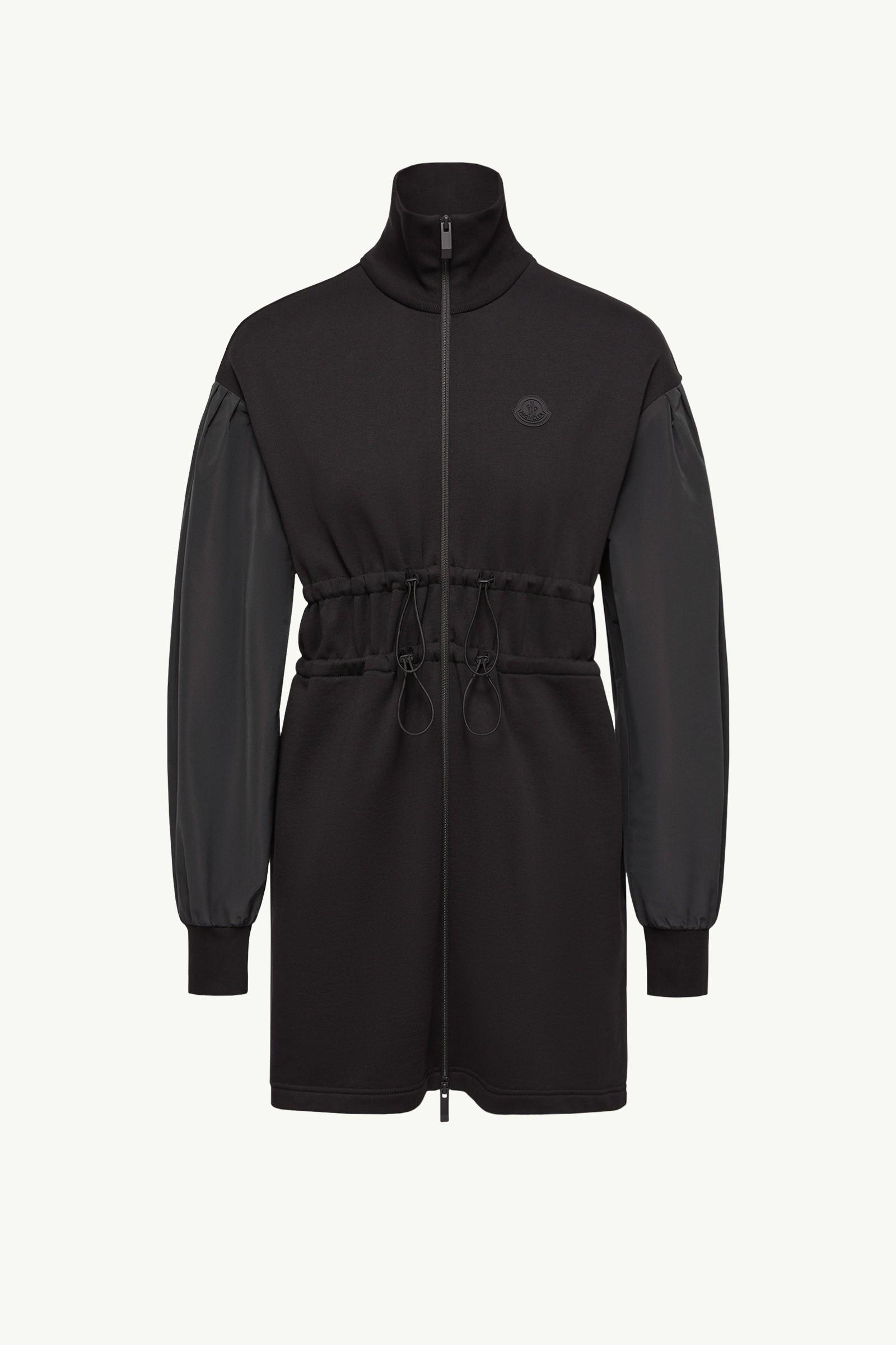 Cotton Fleece Sweatshirt Zip-Up Dress by MONCLER