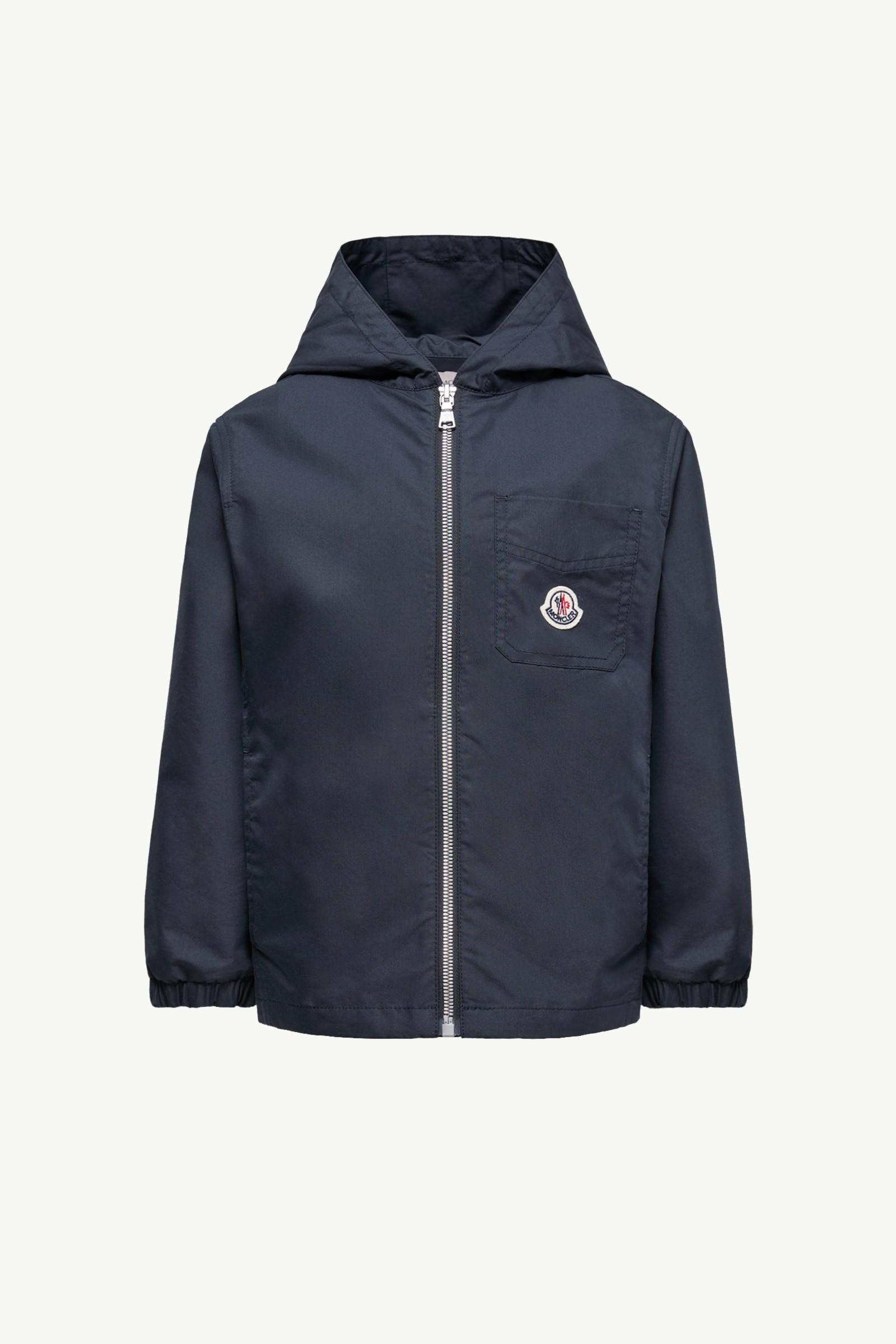 Cotton Poplin Hooded Zip-Up Shirt by MONCLER