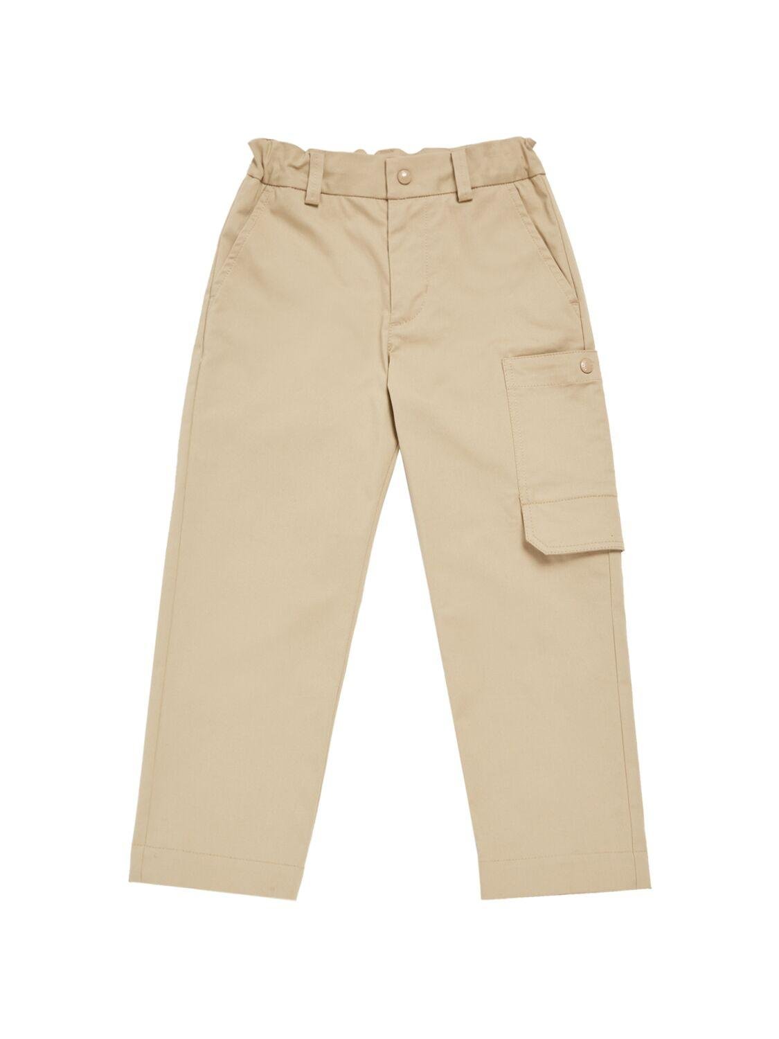 Cotton Stretch Twill Pants by MONCLER