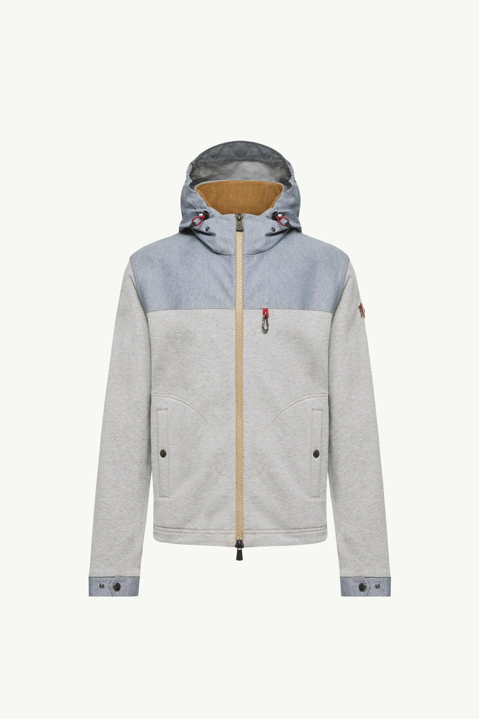 Cotton & Chambray Zip-Up Sweatshirt by MONCLER
