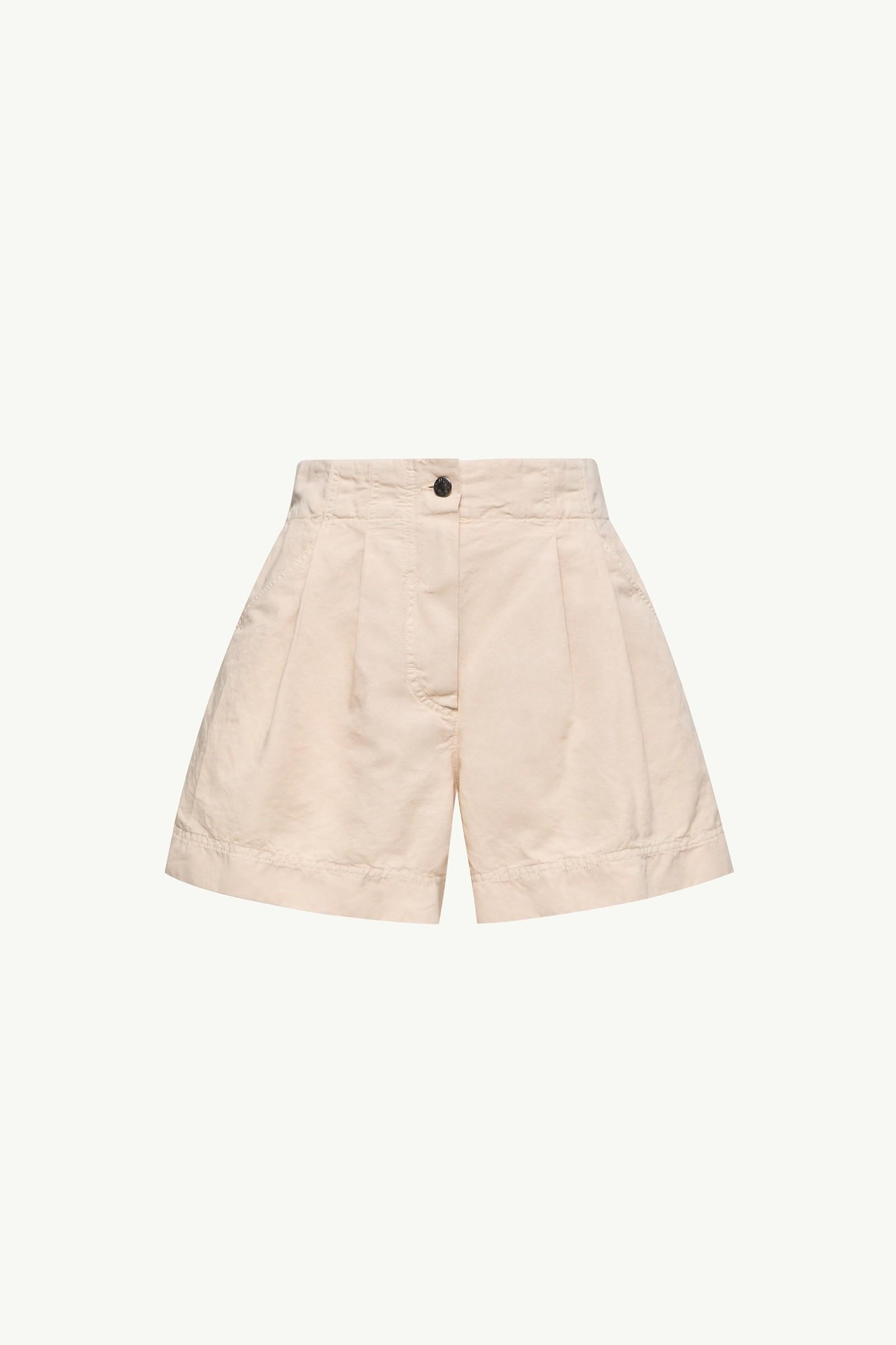 Cotton & Linen Blend Shorts by MONCLER