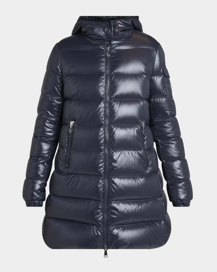 Courcelles Long Hooded Down Puffer Coat by MONCLER
