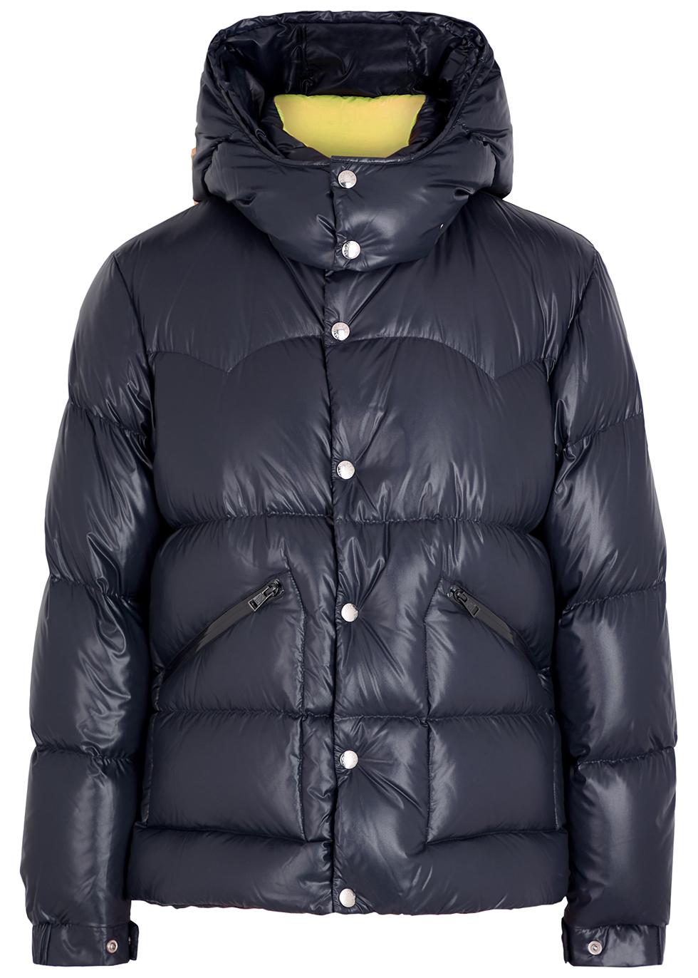Coutard navy quilted shell jacket by MONCLER