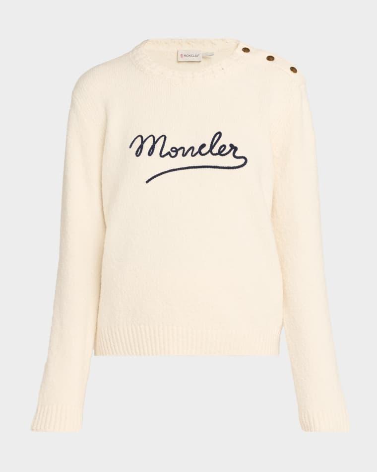 Crewneck Logo Sweater by MONCLER