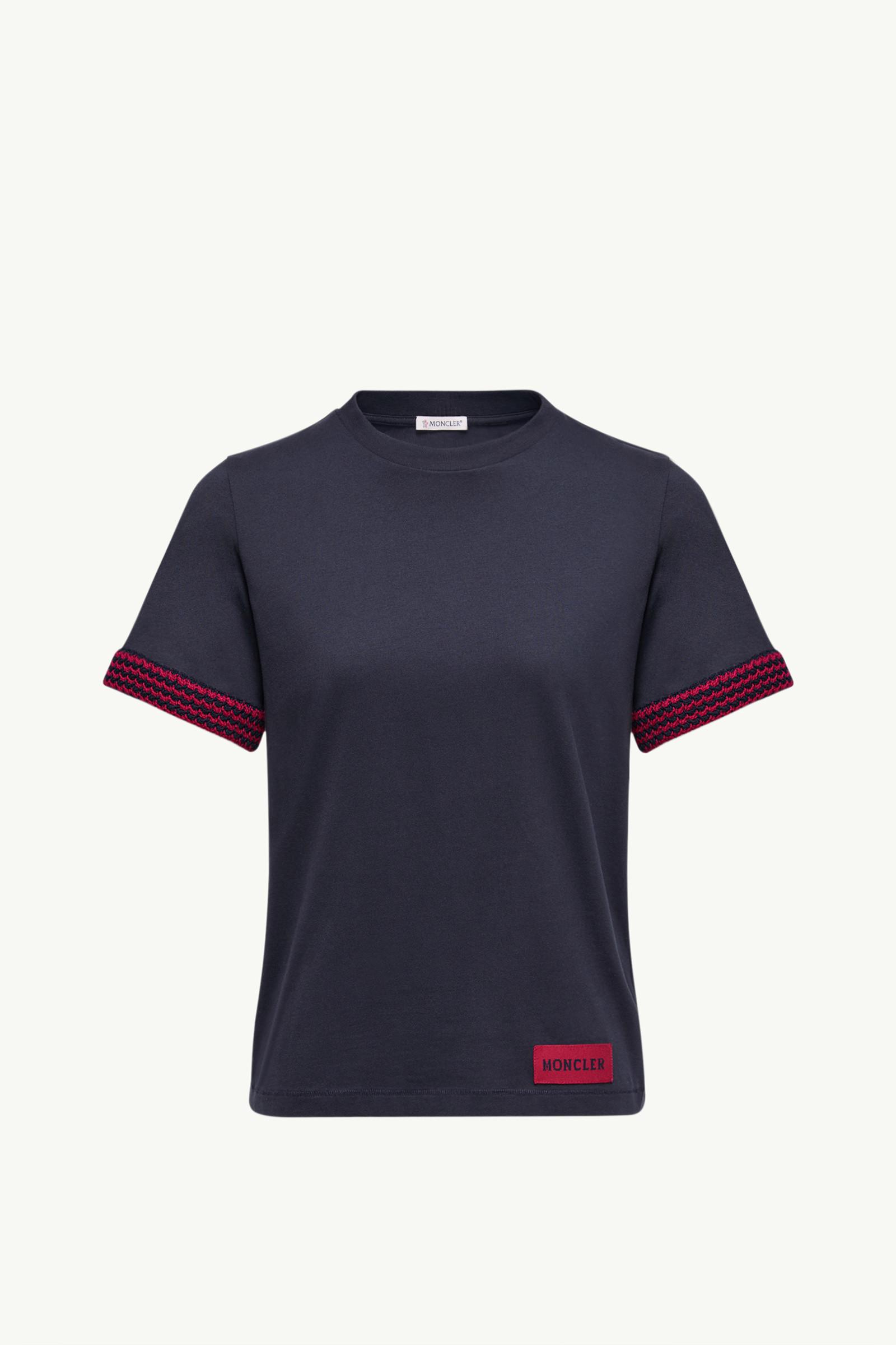 Crochet-Trimmed Cotton Logo T-Shirt by MONCLER