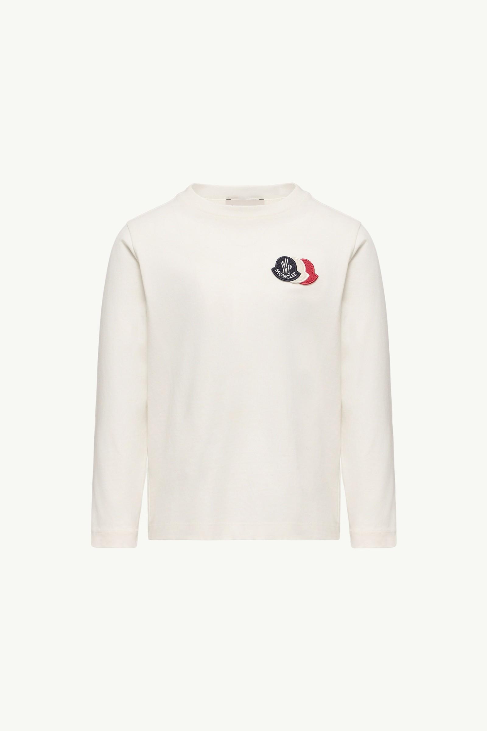 Double Logo Long Sleeve Cotton T-Shirt by MONCLER