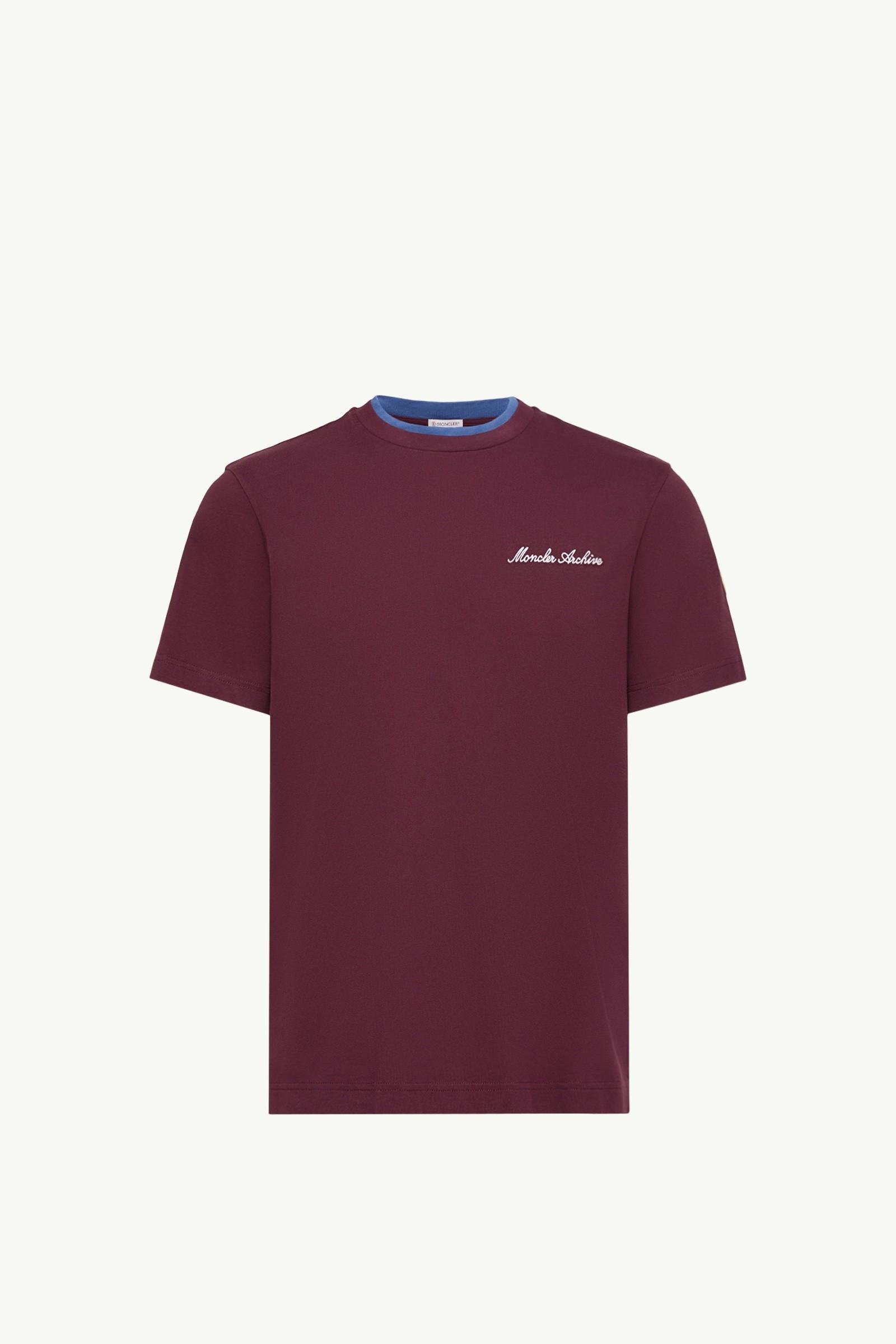 Embroidered Logo Cotton T-Shirt by MONCLER