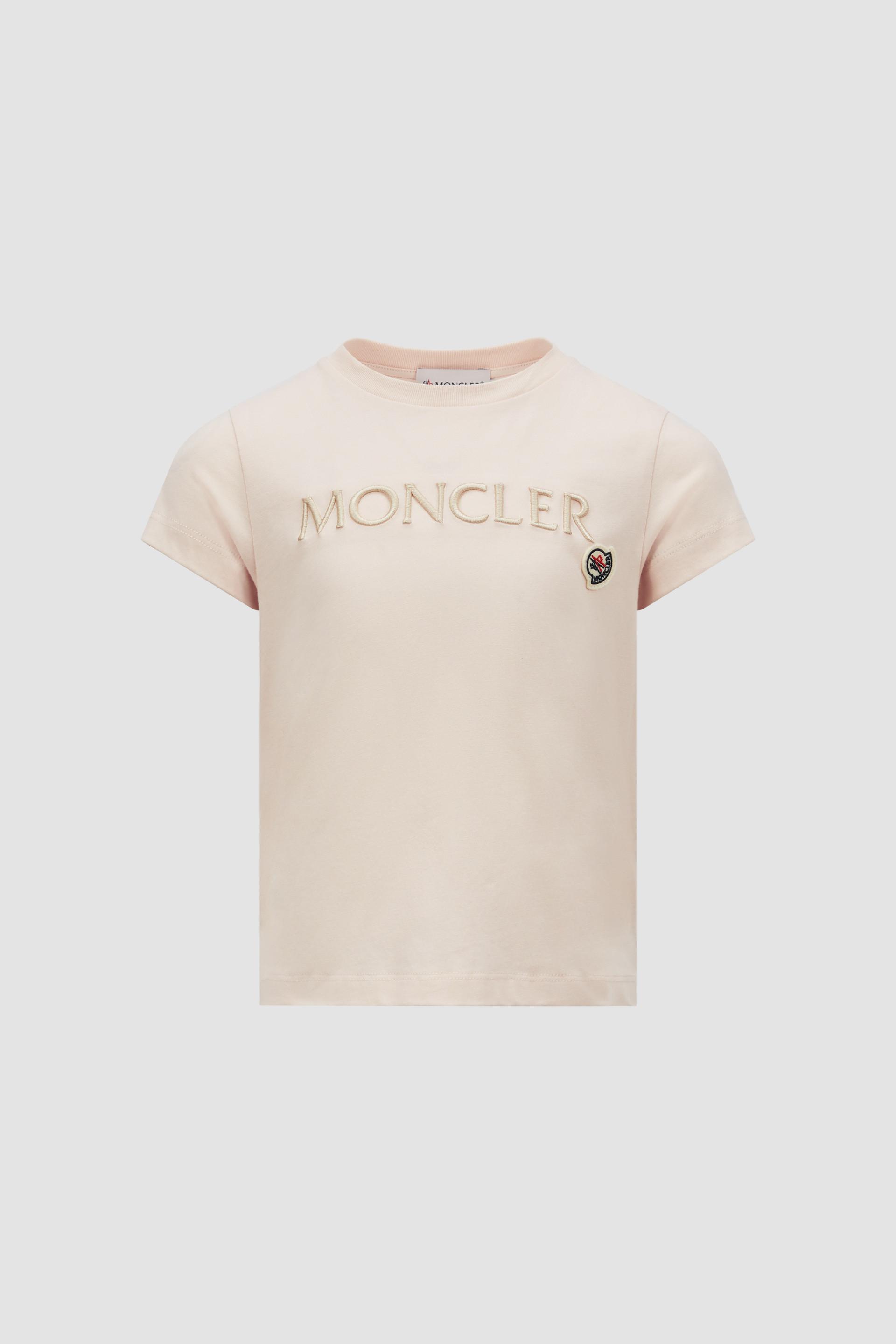 Embroidered Logo Cotton T-Shirt by MONCLER