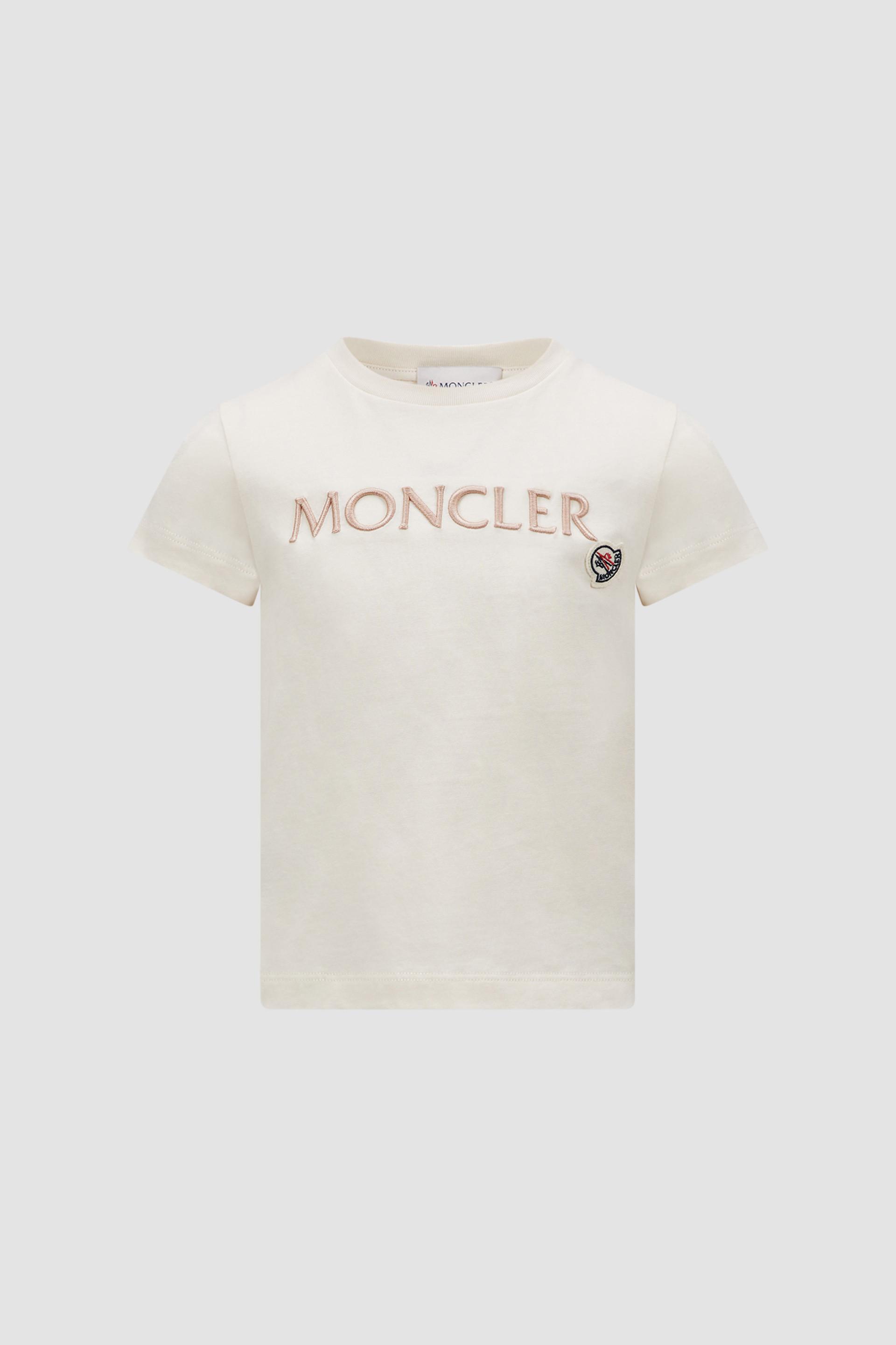 Embroidered Logo Cotton T-Shirt by MONCLER