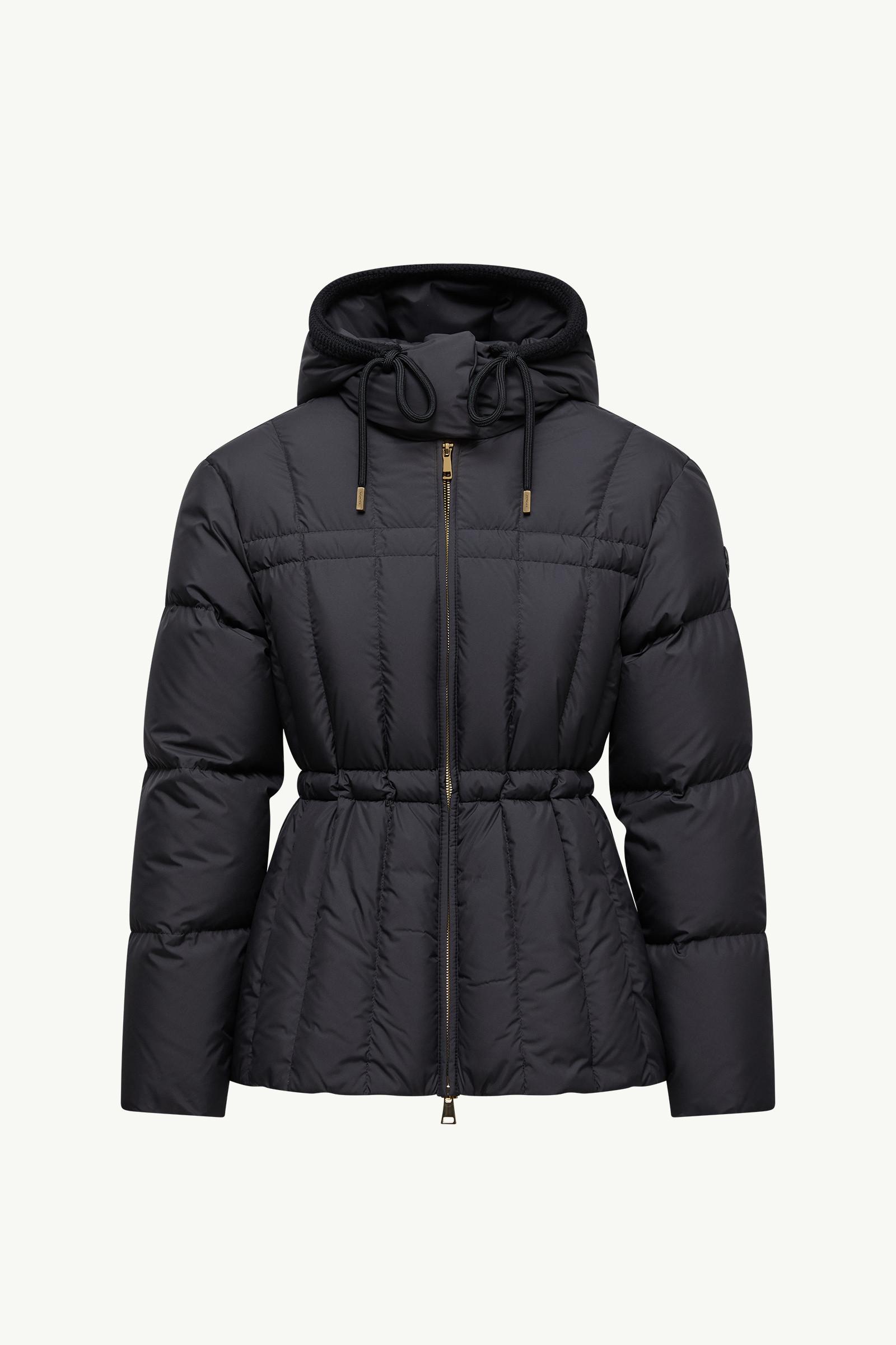 Estom Vertical-Quilted Hooded Short Down Jacket by MONCLER