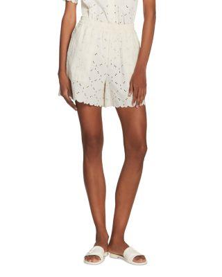 Eyelet Embroidered Shorts by MONCLER