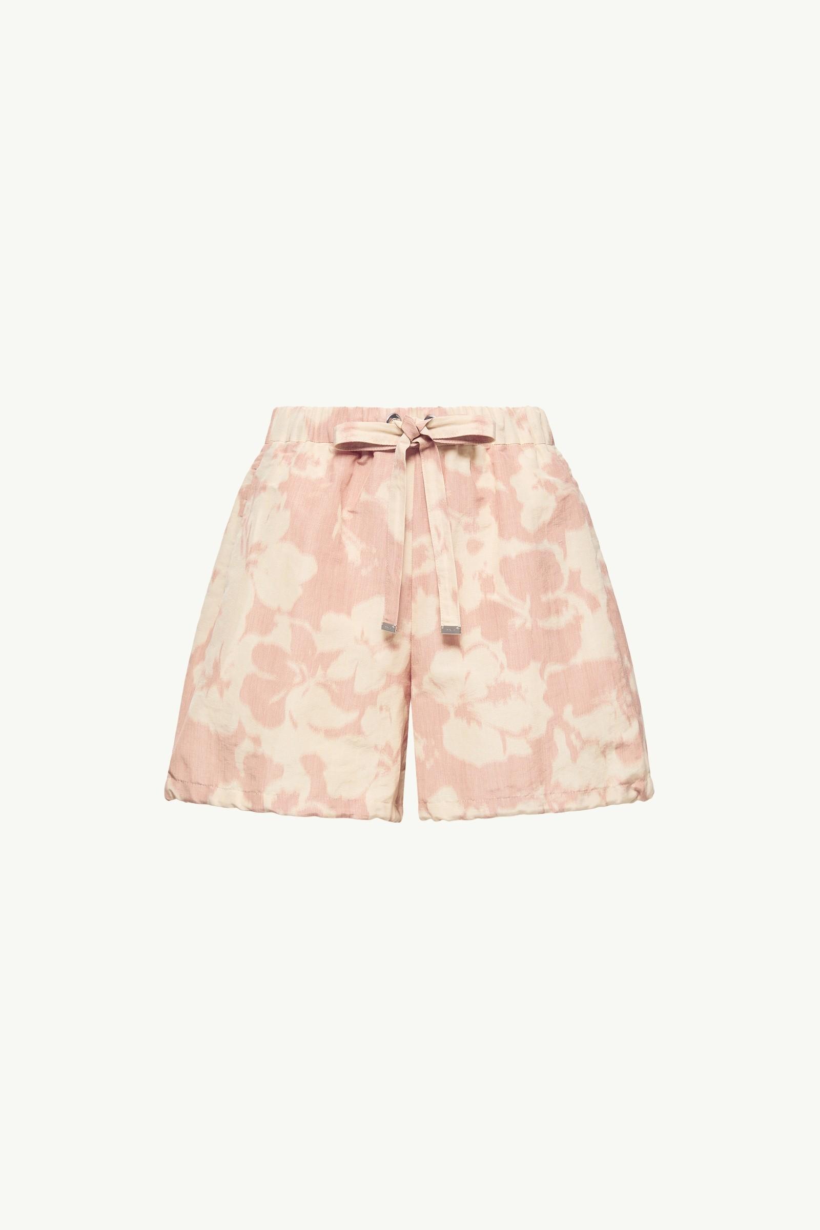 Floral Print Chiné Shorts by MONCLER