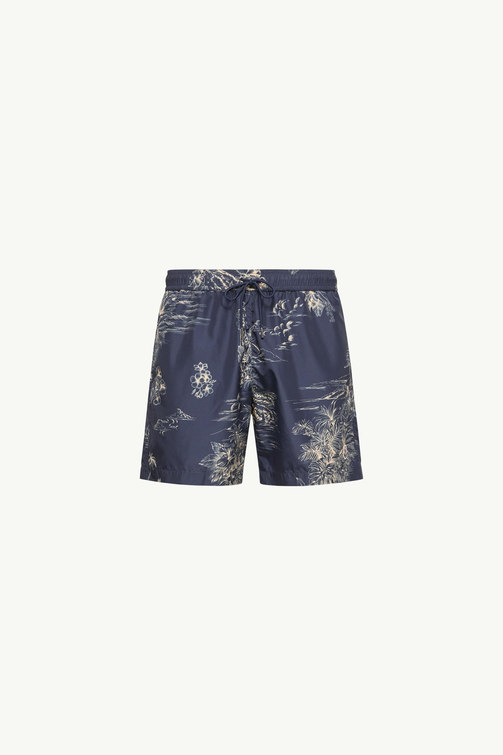 Floral Print Swim Shorts by MONCLER