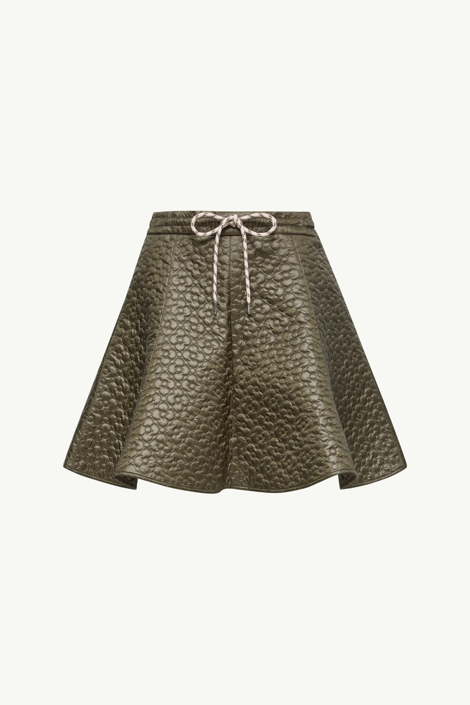 Floral-Quilted Padded Mini Skirt by MONCLER