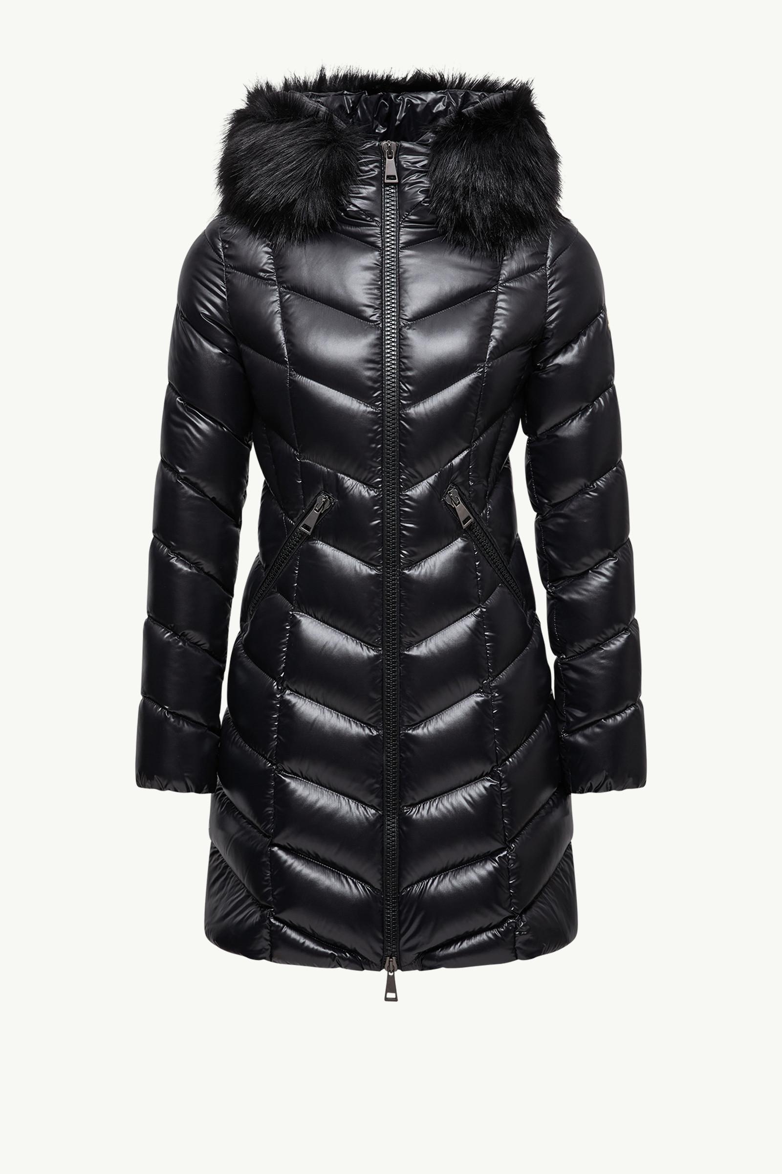 Fulmarus Faux Fur-Trimmed Hooded Long Down Jacket by MONCLER