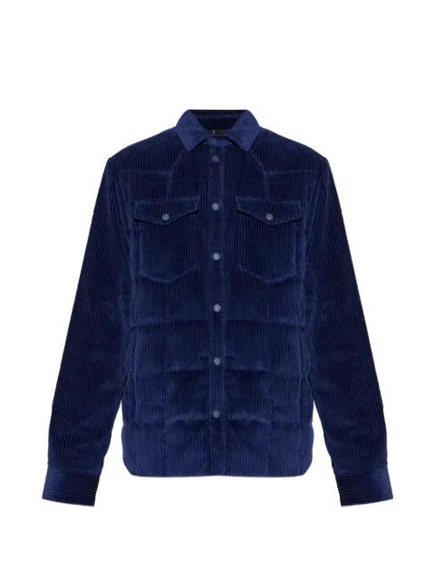 Gelt corduroy-texture chest-pocket shirt jacket by MONCLER