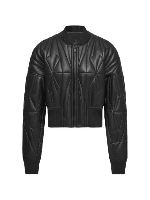 Geocamo quilted leather jacket by MONCLER