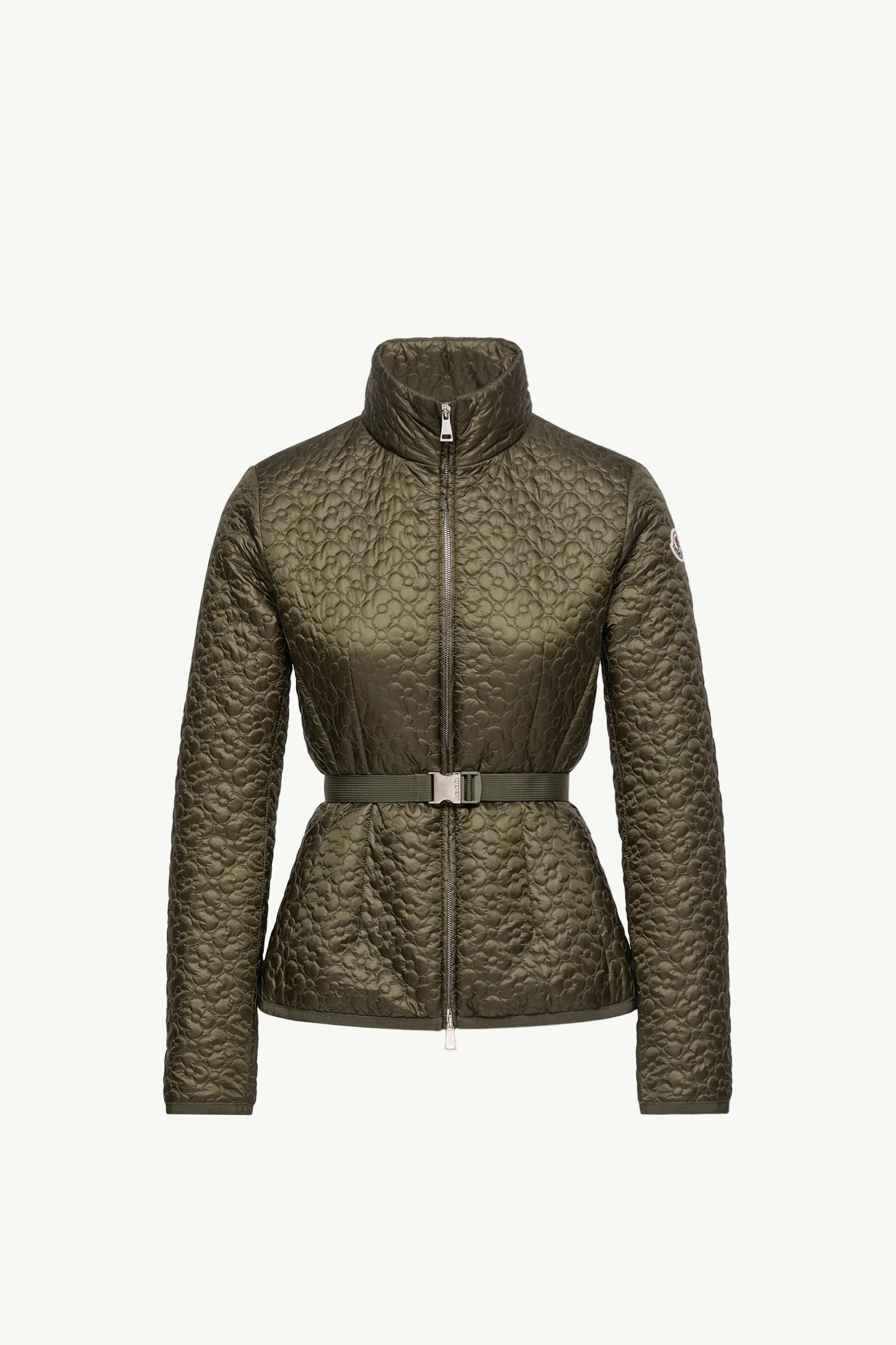 Geranium Floral-Quilted Short Down Jacket by undefined