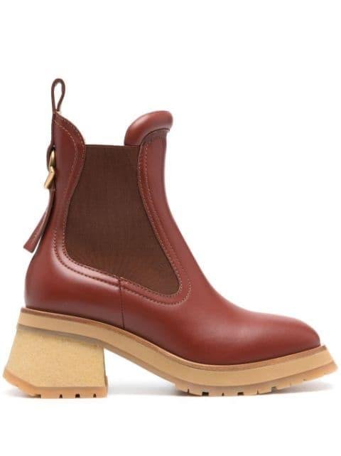 Gigi 70mm leather Chelsea boots by MONCLER